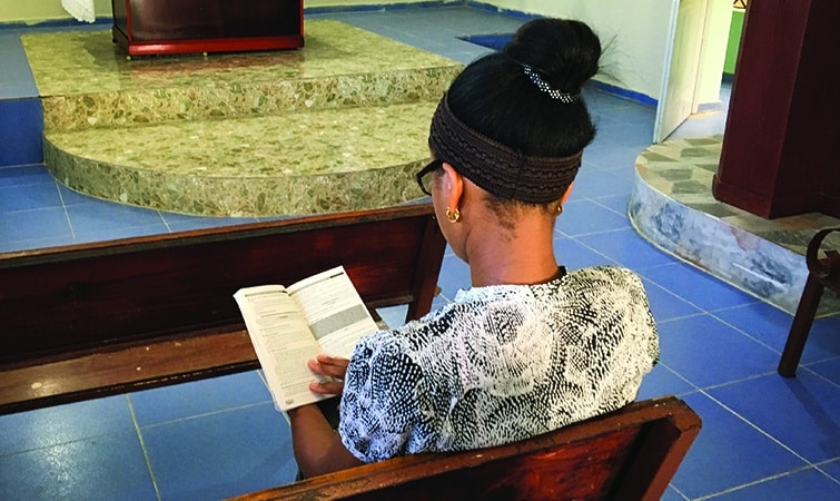 Dominican Republic Woman Reading Bible