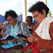 Thai Women reading Luther's Small Catechism