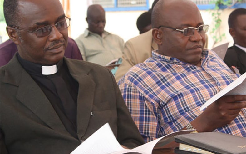 Tanzanian Pastors Studying Lutheran Materials